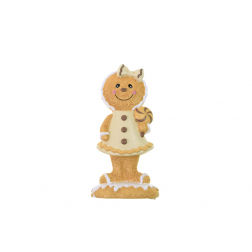 Figura mézeskalács fiú poly 6*12,6*4,5cm krém
