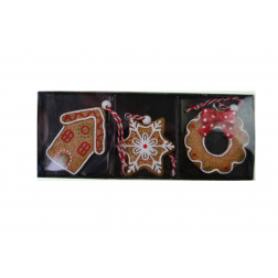 Figura mézeskalács sütik poly 18.2*7.2*1.5cm barna