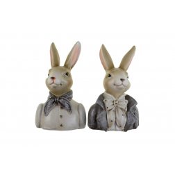 Figura nyuszi poly 11.5*8*20.5cm 2féle