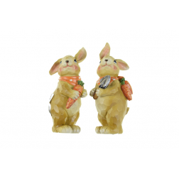 Figura nyúl poly 4.5*4*9.5cm 2féle barna