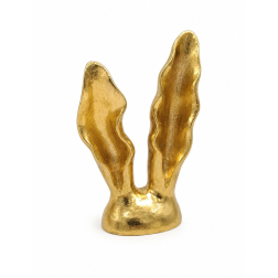 Figura nyuszi fül poly 12*6.8*21cm arany