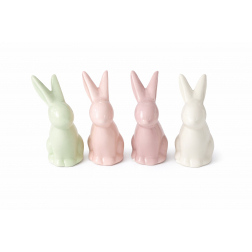 Figura nyuszi kerámia 4,5*3,7*9,5cm több szín