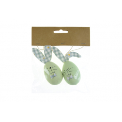 Figura nyuszi műanyag 8cm s/2 menta