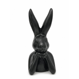 Figura nyuszi poly 6.8*6.8*15cm fekete
