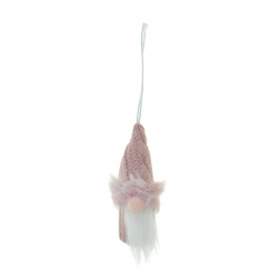 Figura orrmanó plüss 8 cm akasztós rózsaszín
