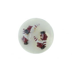 Figura orrmanó poly 1,8*1,7*4cm s/4 piros