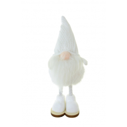 Figura orrmanó textil álló 17cm fehér