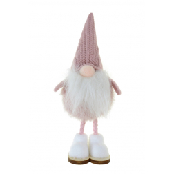 Figura orrmanó textil álló 17cm rózsaszín