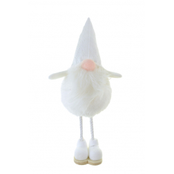 Figura orrmanó textil 28 cm álló fehér