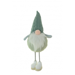 Figura orrmanó textil 28 cm álló zöld