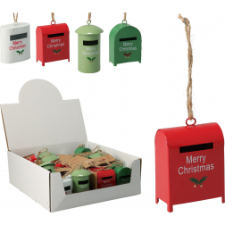 Figura postaláda fém 6cm akasztós többféle