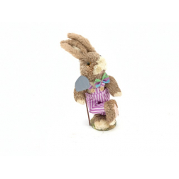 Figura táncoló nyuszi H28 lila/barna