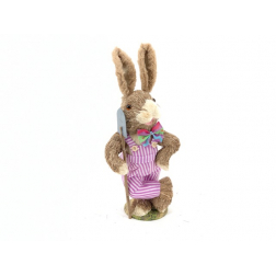 Figura táncoló nyuszi H43 lila/barna