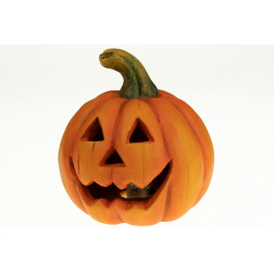 Figura tök terrakotta 11.2*10.8*12cm LED-es narancs