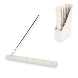 Füstölőtartó kő 25,5cm fehér