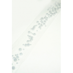 Girland hógömb 120cm 8szál fehér