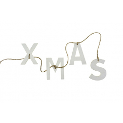 Girland Xmas fa fehér
