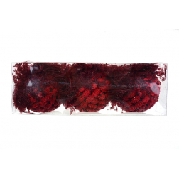 Gömb hab D8 S/3 burgundy burgundy