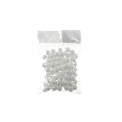 Gömb plasztik 1,2cm 10g fehér