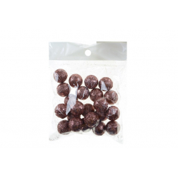 Gömb plasztik 2,3cm 15g mályva