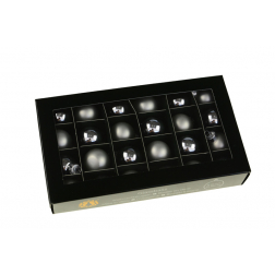 Gömb üveg D2,5cm s/24 mix ezüst