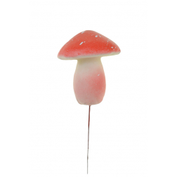 Gomba hab 14cm piros