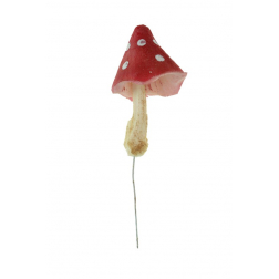 Gomba hab 4*8cm piros fehér pöttyös