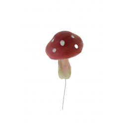 Gomba hab 5.5×7.5cm piros
