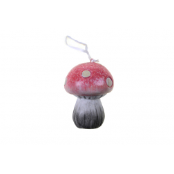Figura gomba kerámia akasztós 5.3*5*7cm rózsaszín