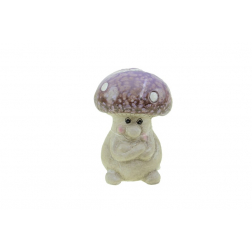 Figura Gomba kerámia 8*6cm lila
