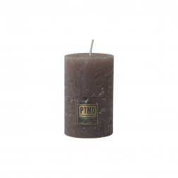 Gyertya henger rusztikus 5*8cm barna