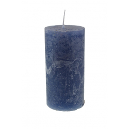 Gyertya rusztikus henger 5*10cm farmerkék