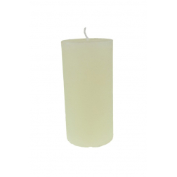 Gyertya rusztikus henger 5*10cm krém
