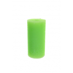 Gyertya henger rusztikus 5*10cm lime