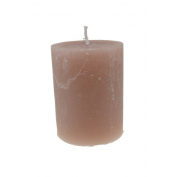 Gyertya henger rusztikus 7*10cm antik rózsa