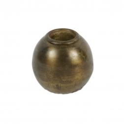 Gyertyatartó fém 5,7cm bronz