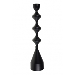 Gyertyatartó fém 58cm classico fekete