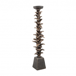Gyertyatartó poly 46cm fekete