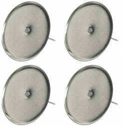 Gyertyatüske 8cm s/4 ezüst