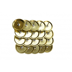 Gyertyatüske kicsi D32mm s/20 arany