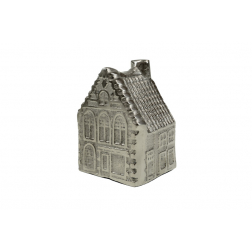 Figura Házikó alumínium 6*6*10cm króm