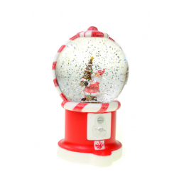 Hógömb műanyag 11,8*11,1*19,8cm piros