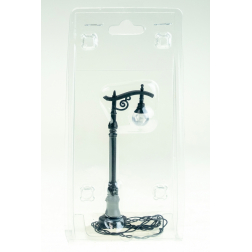 Kandeláber plasztik 10cm LED-es fekete