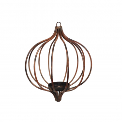 Karácsonyfa dísz fém 20cm bronz