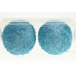 Karácsonyfa dísz gömb foam D10 s/2 glitteres kék