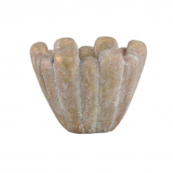 Kaspó cement 23*15*18cm barna