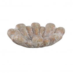 Kaspó cement 25*18*8cm barna