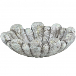 Kaspó cement 34*25*12cm szürke