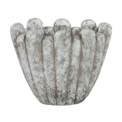 Kaspó cement 36*23*28cm szürke