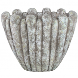 Kaspó cement 47*27*36cm szürke